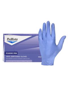 ProWorks® Vinyl/Nitrile Blend Disposable Gloves [Large] (100 Count)