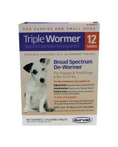 Triple Dog Wormer [6 - 25 lb] (12 Count)