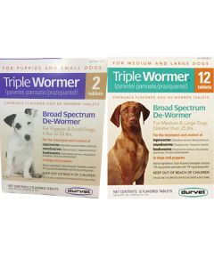 Triple Dog Wormer [Medium/Large] (2 Count)