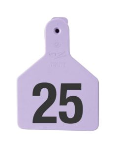 Z-Tag 700 2500-685 Calf Numbered Short Neck One Piece No Snag Ear Tag [Purple] (1-25) (25 ct)