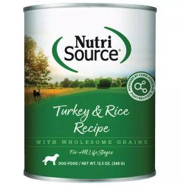 NutriSource Turkey & Rice Dog Food Cans 12.3oz [12ct]