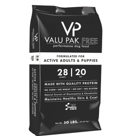 Valu-Pak Free 28/20 Active Dog Food [50lb]