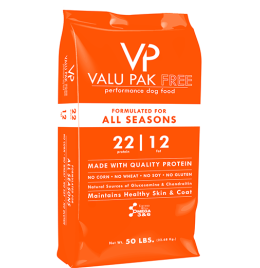 Valu-Pak Free 22/12 All Seasons Dog Food [50lb]