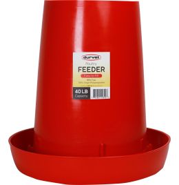 Durvet Plastic Poultry Feeder [40lb]
