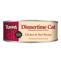 Tuffy's Dinnertime Chicken & Beef Cat Food 5.5oz Cans [24ct]