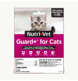 Nutri-Vet Guard+ Flea & Tick For Cats [3ct]
