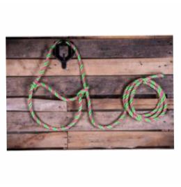 Cow Poly Halter [Lime Green/Pink]