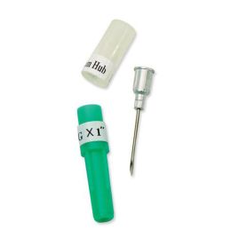 Ideal Aluminum Hub Needles [16 X 1"] (100 Count)