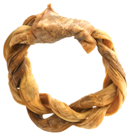 Dogginstix Braided Ring Lamb Collagen