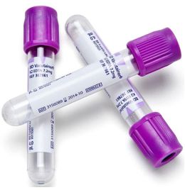 Lavender Top Blood Tubes [5 mL] (100 Count)