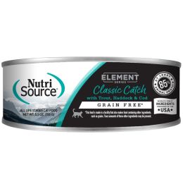 NutriSource Element Series Classic Catch Wet Cat Food Cans 5.5oz [12ct]