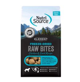 NutriSource Element Series Chicken & Duck Freeze Dried Raw Bites Dog Treats [10oz]