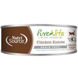 NutriSource PureVita Grain Free Chicken Entree Cat Food Cans 5.5oz [12ct]