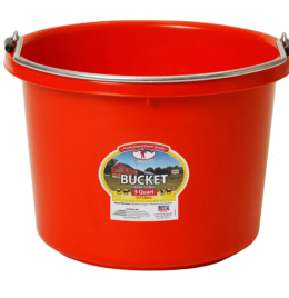 Little Giant Red Plastic Bucket [5qt]