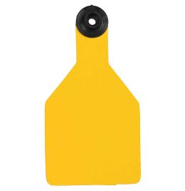 Ritchey 5003924 Blank Medium Ear Tag [Yellow/Black] (25 ct)