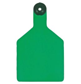 Ritchey 72440704112 Blank Large Ear Tag [Light Green/Black] (25 ct)