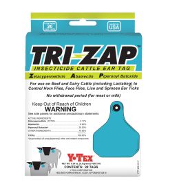 Tri-Zap Insecticide Cattle Ear Tag (20 Count)