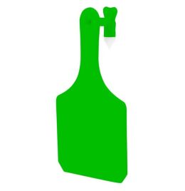 Y-Tex Y0511025 Cow One Piece Blank Ear Tag [Green] (25 ct)