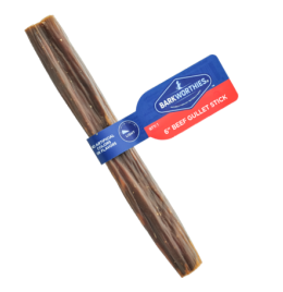 Barkworthies Beef Gullet Stick Dog Chew [6"]