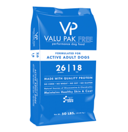 Valu-Pak Free 26/18 Active Dog Food [50lb]