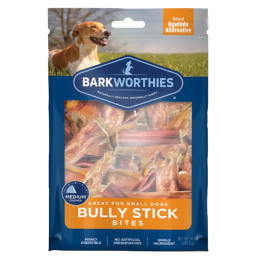 Barkworthies Bully Stick Bites Dog Treats [10oz]