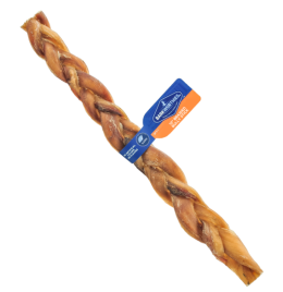 Barkworthies Braided Bully Stick Dog Chew [12"]