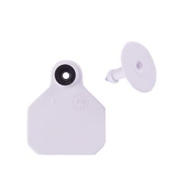 Y-Tex White One Star Two-Piece Blank Female Ea Tag & Button [Mini] (25ct)