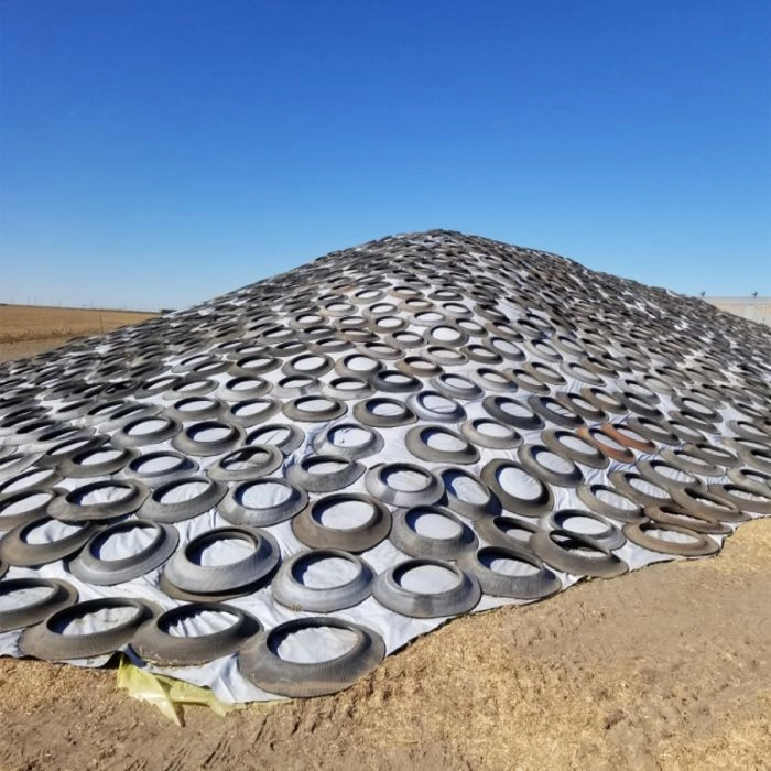 Heavy Duty Silage Covers - Black Polyethylene Farm Silo Covers 14' To 24' Sizes
