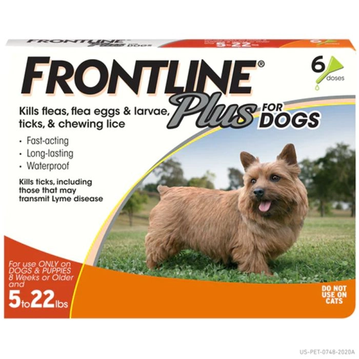 FRONTLINE Plus Dogs Puppies 0 22 lb
