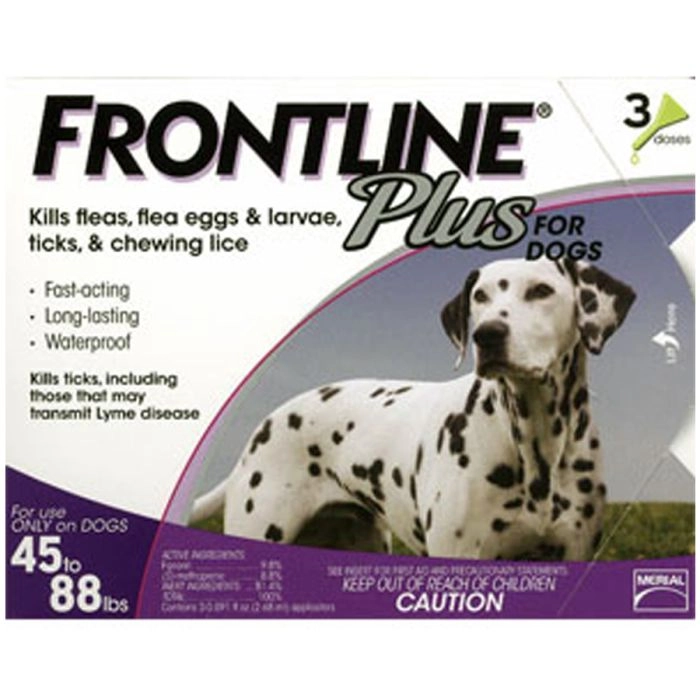 Frontline Plus for Dogs 45 88 lbs. 3 Count