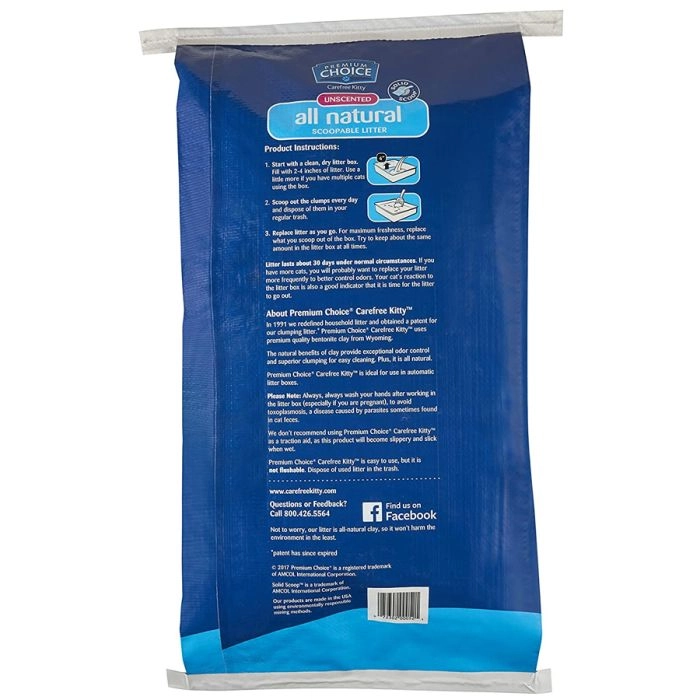 Premium Choice Scoopable Cat Litter 50 lb